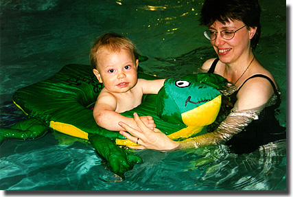 Christoph swimming