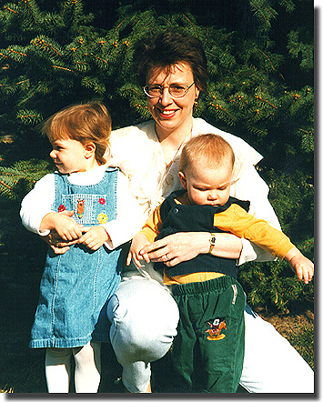 Mom with kids